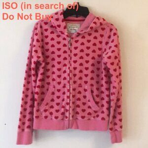( ISO / Do Not Buy ) Gap Pink Red Heart Hoodie Sweatshirt